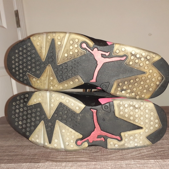 Air Jordan 6 10.5 Black Infared 2014 Nike Black Red - Picture 6 of 8